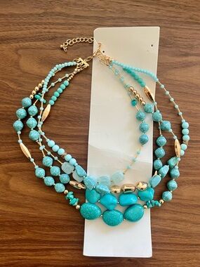 Multi strand statement necklace